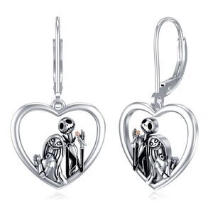 Disney Nightmare Before Christmas Jack Sally Earrings